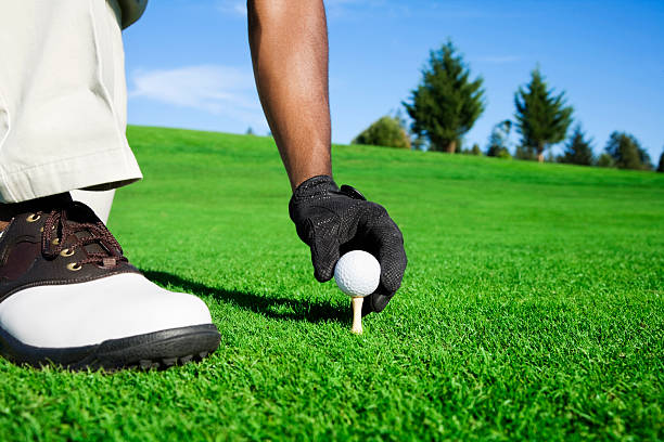 Teeing Up stock photo