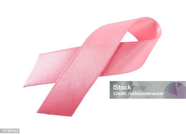 유방암 리본상 흰색 리본에 대한 스톡 사진 및 기타 이미지 - 리본, 분홍, 암