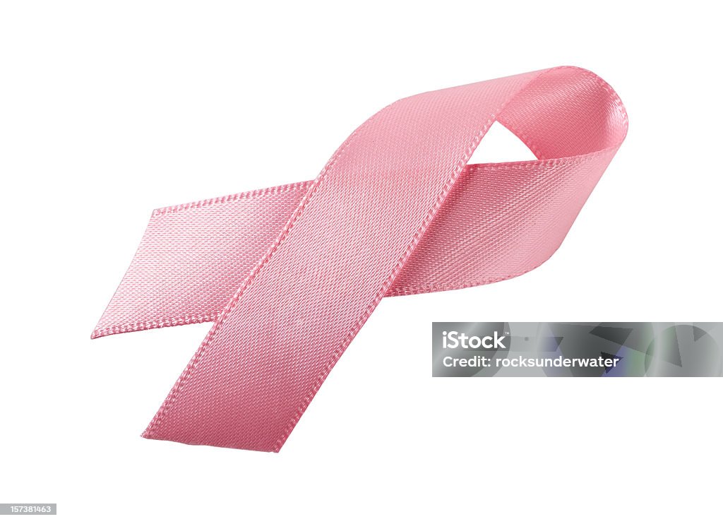 Fita de câncer de mama no branco - Foto de stock de Câncer - Tumor royalty-free