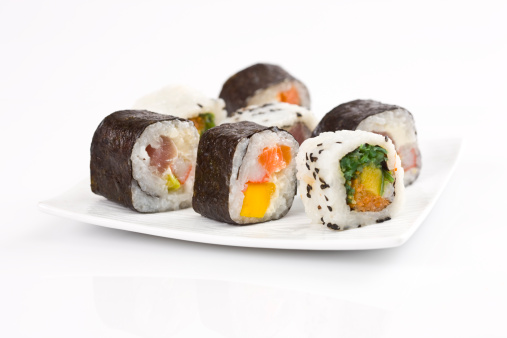 Assorted sushi rolls XXL.