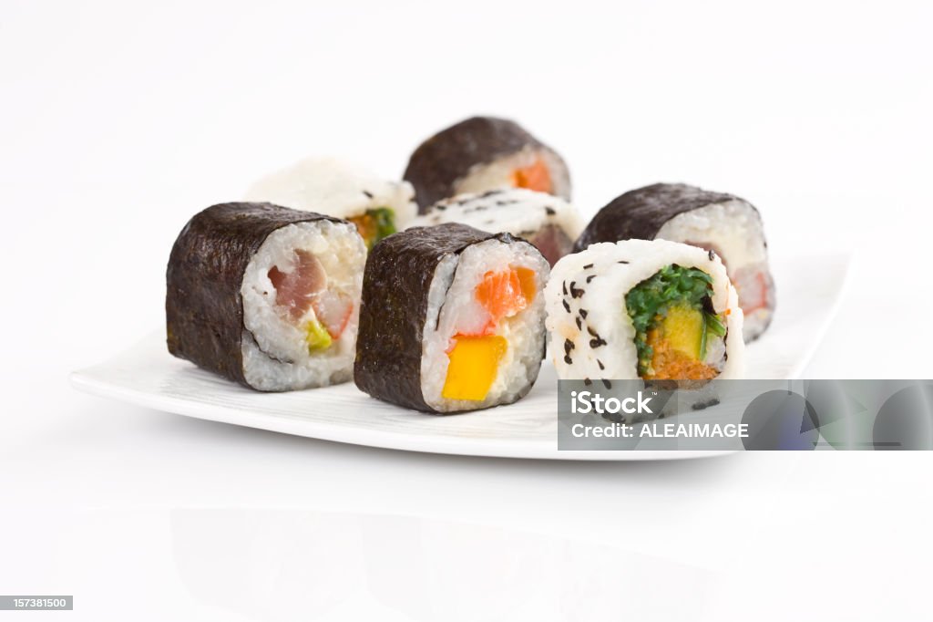 Rolos de Sushi - Royalty-free Sushi Foto de stock