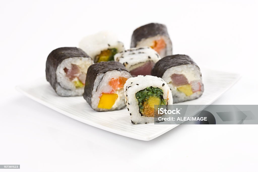 Rollos de Sushi - Foto de stock de Sushi libre de derechos