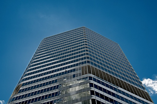 Office towers in the downtown financial district