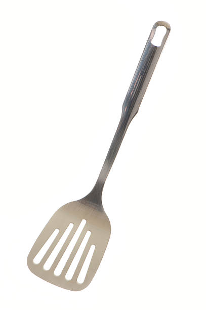 Stainless steel spatula  serving utensil stock pictures, royalty-free photos & images
