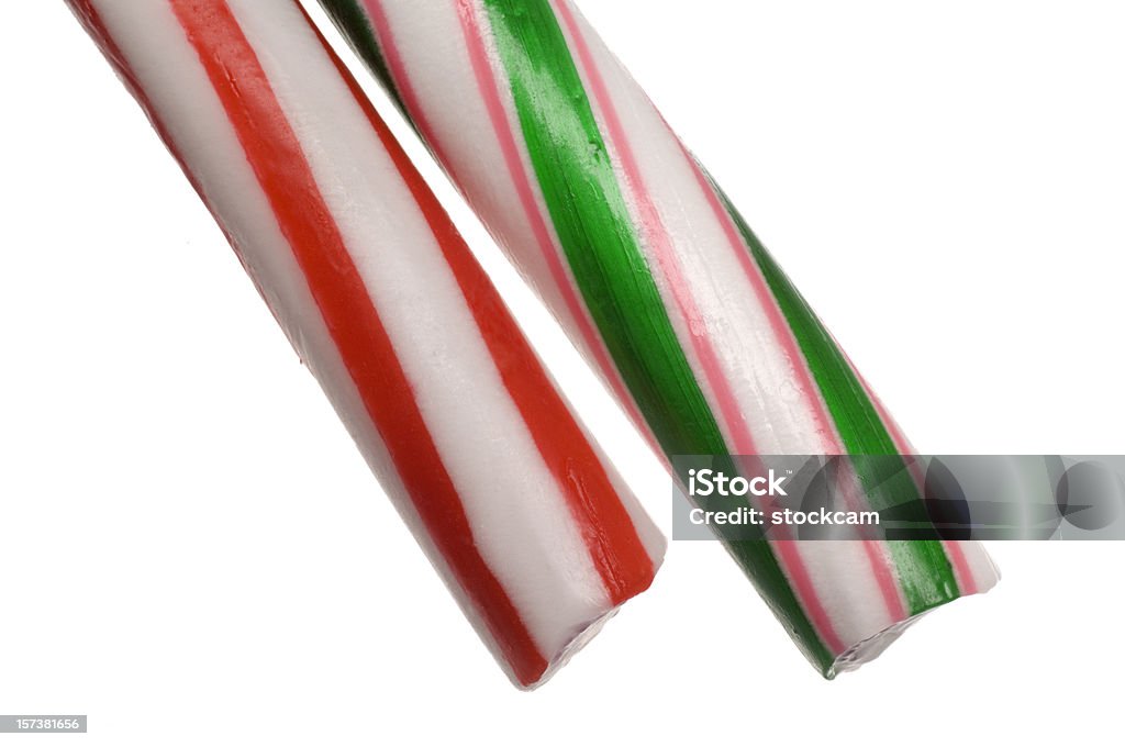 Brighton Rock candy dolci su bianco - Foto stock royalty-free di Bastoncino di caramella dura