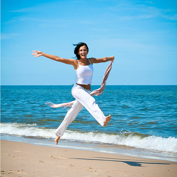 Happy Woman on the Beach