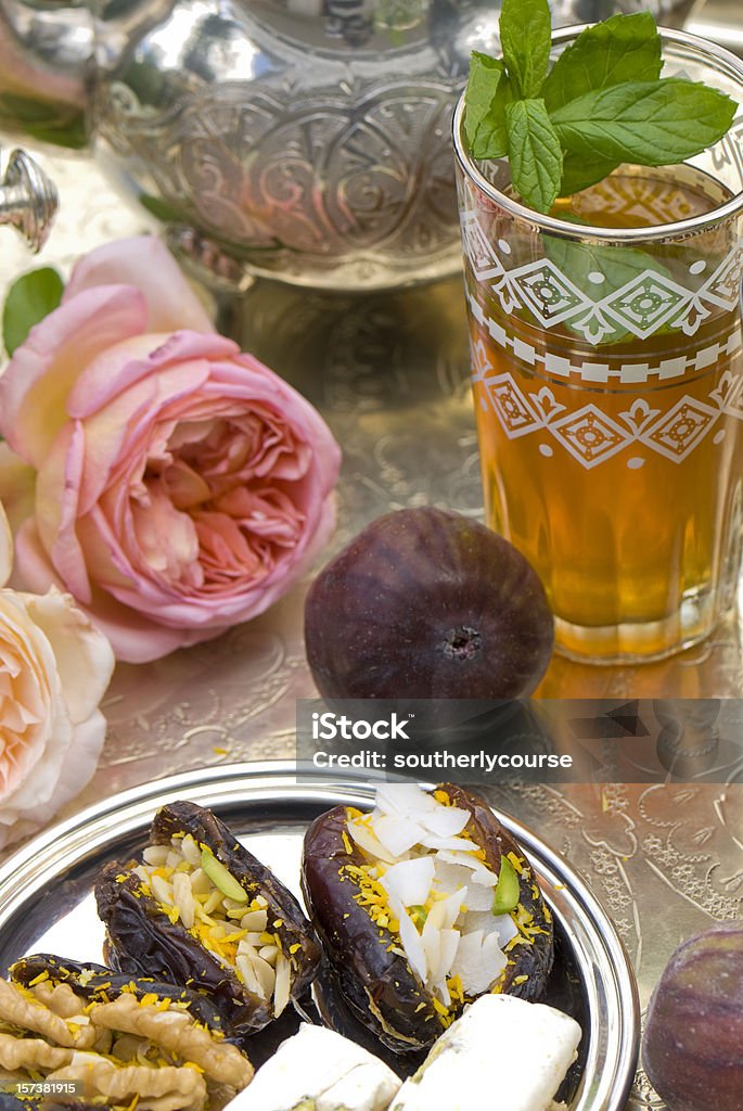 Marroquí té de - Foto de stock de Galleta - Dulces libre de derechos