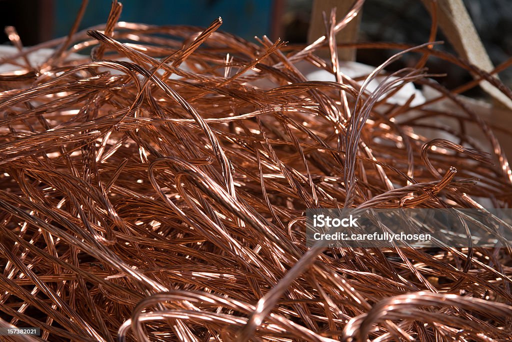 copper câble Ferraille recyclage - Photo de Cuivre - En métal libre de droits