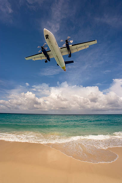 Landing in Paradise stock photo