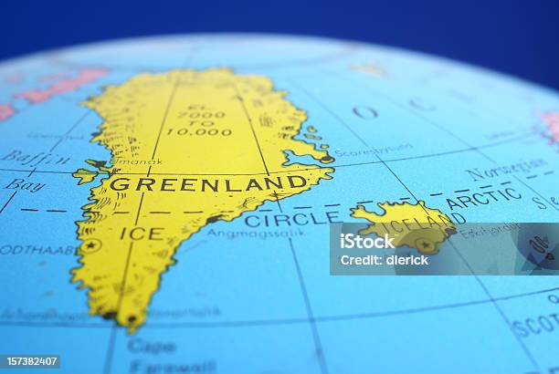 Mappa Globalegroenlandia Islanda - Fotografie stock e altre immagini di Groenlandia - Groenlandia, Carta geografica, Islanda