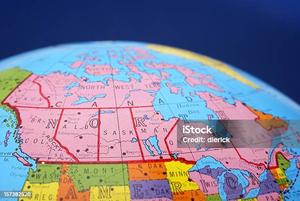 Mappa Globalecanada - Fotografie stock e altre immagini di Alberta - Alberta, Canada, Carta geografica