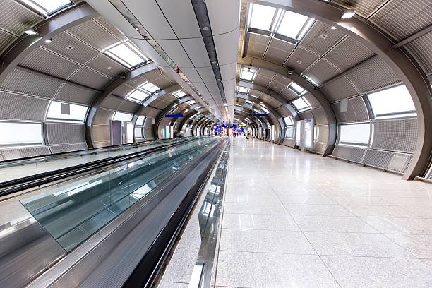 istock Modern Airport Terminal Tunnel 157382602