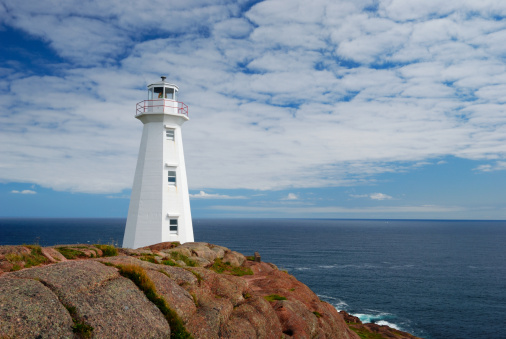 The most easterly point in North America, Cape Spear served as a strategic location for a lighthouse in the eighteenth century and a military fort in the nineteenth century. Since 1836, the site has been home to the oldest surviving lighthouse in Newfoundland. Restored to its original appearance, the lighthouse interprets the life of a 19th century lightkeeper and his family. Visitors will also learn about the changes in lighthouse responsibility and upkeep. At the tip of Cape Spear are the remains of Fort Cape Spear. 