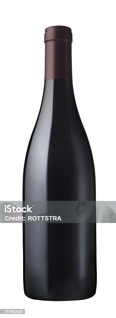 naked botella de vino tinto - Foto de stock de Botella libre de derechos