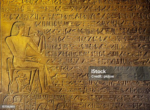 Hieroglyphics Stock Photo - Download Image Now - Hieroglyphics, Ancient Egyptian Culture, Backgrounds