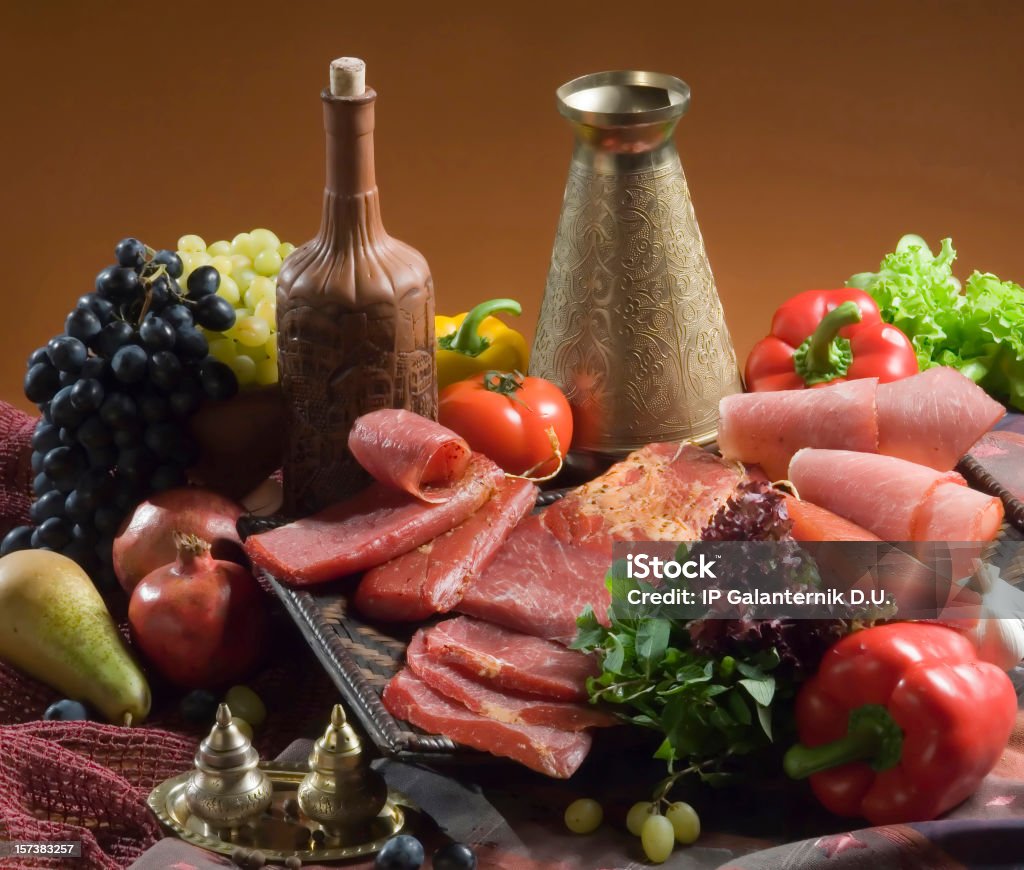 Ahumado carne. - Foto de stock de Cena libre de derechos