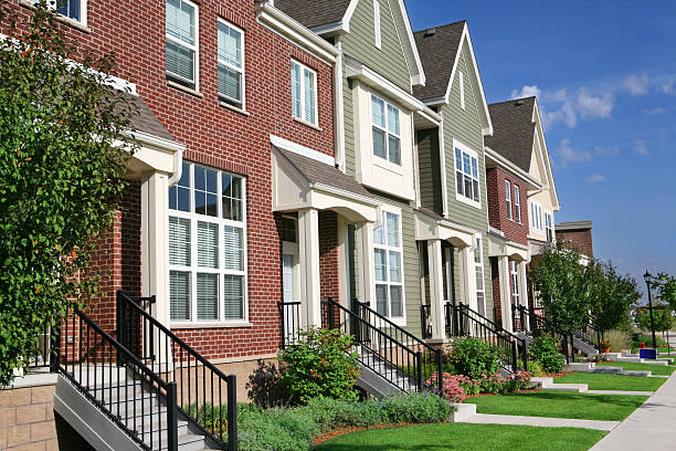 istock Row of Townhouses 157383278