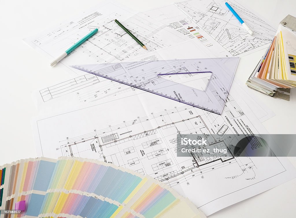 Serie Blueprints - Foto de stock de Ampliación de casa libre de derechos