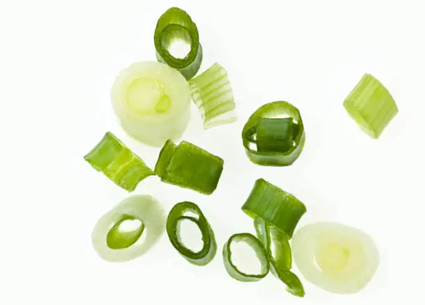 Photo of diced green onions