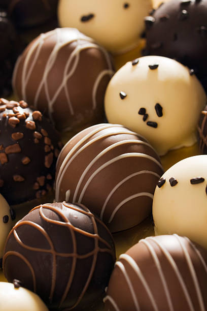 istock Chocolate Truffle Gourmet Candy Variety Dessert Retail Display 157383837