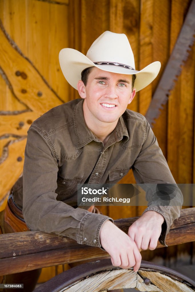 Retrato de Cowboy - Foto de stock de 20 Anos royalty-free