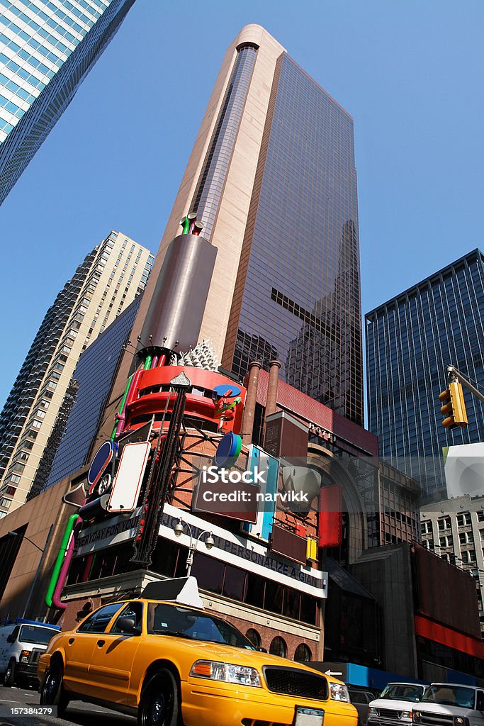 Taxi am Times Square in New York - Lizenzfrei Medienwelt Stock-Foto