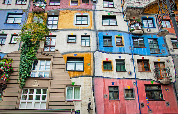 Hundertwasser House. Hundertwasser House. Austria, Vienna hundertwasser haus in vienna austria stock pictures, royalty-free photos & images