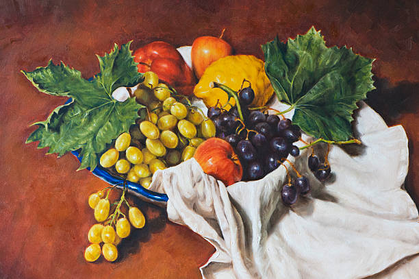 istock oil painting of a still life 157389428