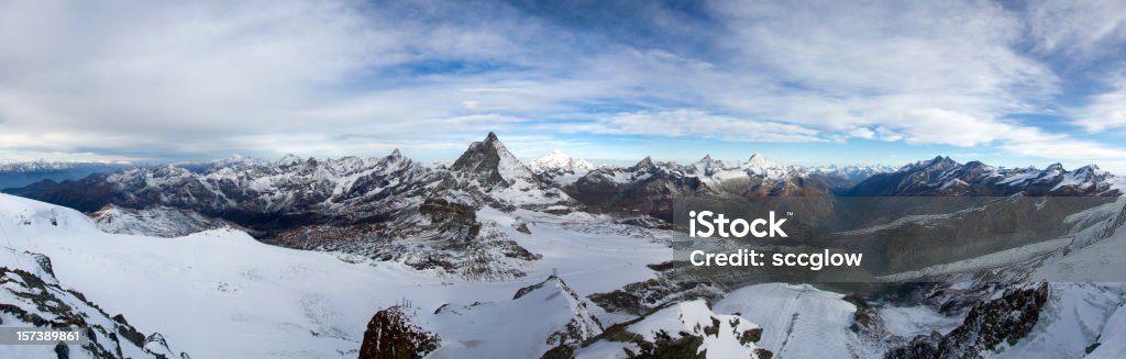 Alpes suíços panorâmica (com Matterhorn) - Royalty-free Alpes Europeus Foto de stock