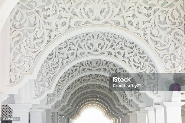 Highkey Image Of A Beautiful Intricate Pattern Stock Photo - Download Image Now - Arch - Architectural Feature, Architecture, Brightly Lit