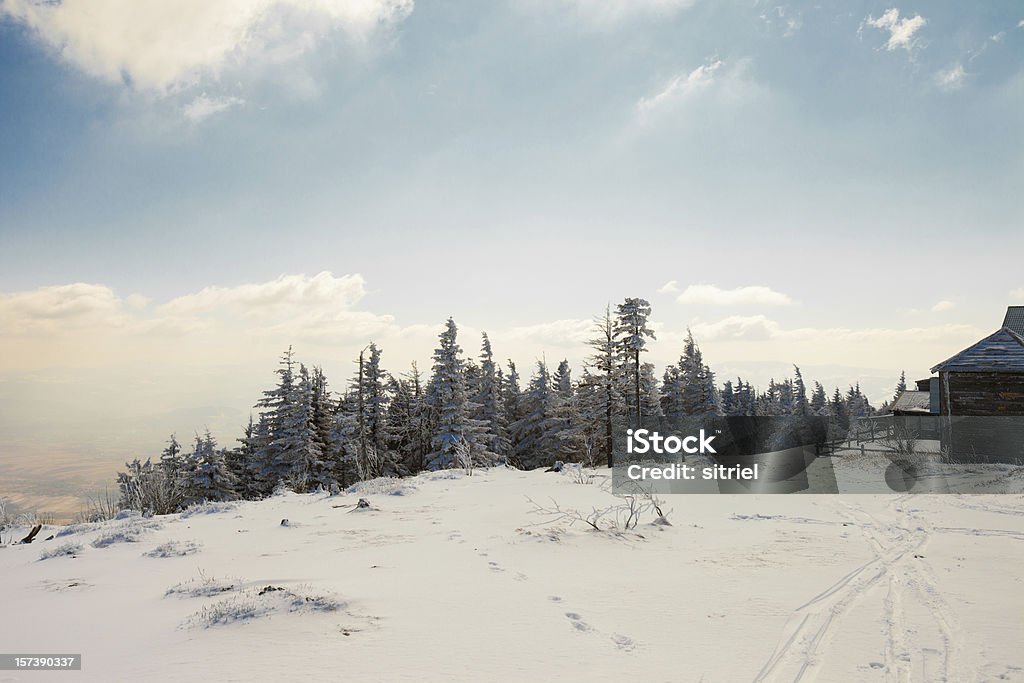 Piękna Zima góry Krajobraz - Zbiór zdjęć royalty-free (Bez ludzi)