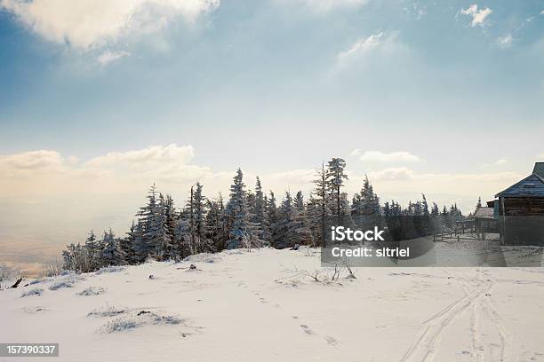 Piękna Zima Góry Krajobraz - zdjęcia stockowe i więcej obrazów Bez ludzi - Bez ludzi, Biały, Chłodny