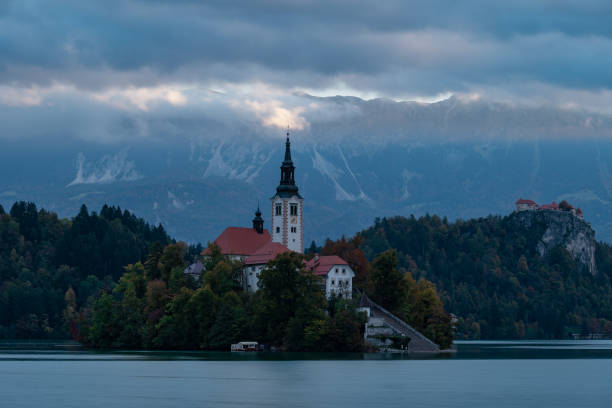 istock Lake Bled in Slovenia, autumn landscape 1573910838