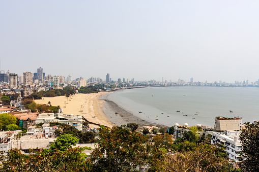 View from Malabar Hill in Mumbai, Maharashtra, India, Asia
