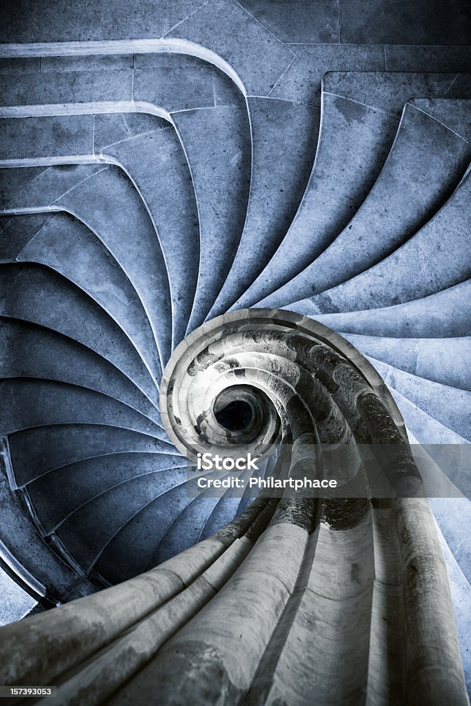 Starożytny Schody spiralne - Zbiór zdjęć royalty-free (Abstrakcja)