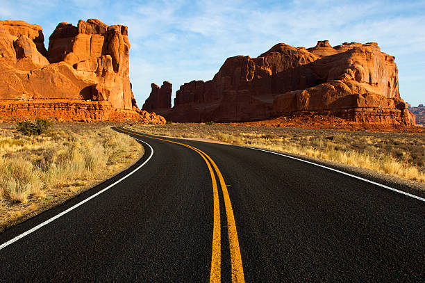 Utah Desert Road stock photo