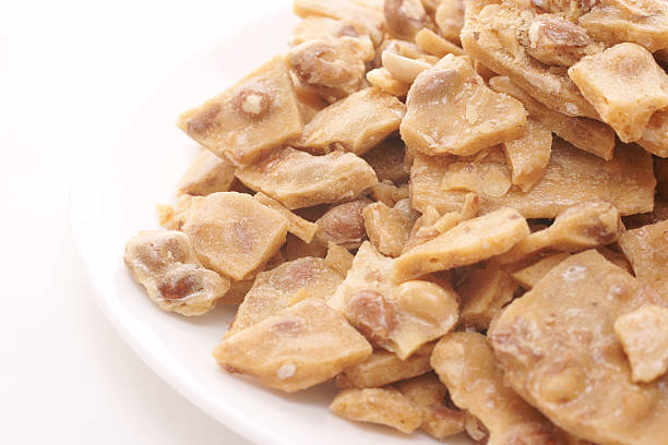 istock plate of peanut brittle close 157393403