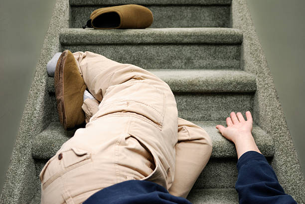 istock Accident in the Home, Falling Down Stairs 157393646