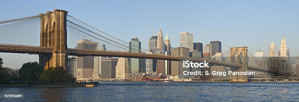 Edificios de Nueva York - Foto de stock de Puente de Brooklyn libre de derechos