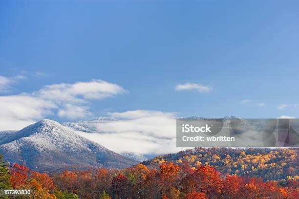 Herbst Schneefall Xxl Stockfoto und mehr Bilder von Nationalpark Great Smoky Mountains - Nationalpark Great Smoky Mountains, Tennessee, Gatlinburg