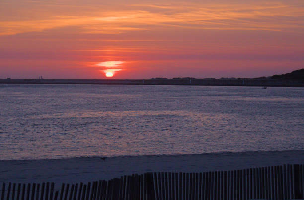 istock Golden Sunset at Barra Beach, Aveiro 1573939507