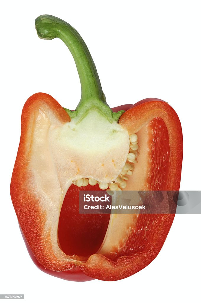 Pepper slice Pepper slice isolated on white Color Image Stock Photo