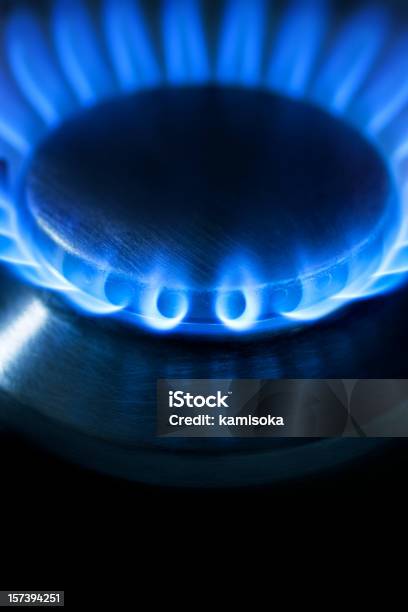 Gas De Llama Foto de stock y más banco de imágenes de Abstracto - Abstracto, Azul, Cocina - Electrodomésticos