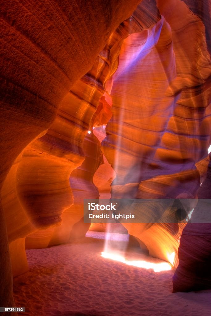 high noon at the Antelope Canyon  Adventure Stock Photo