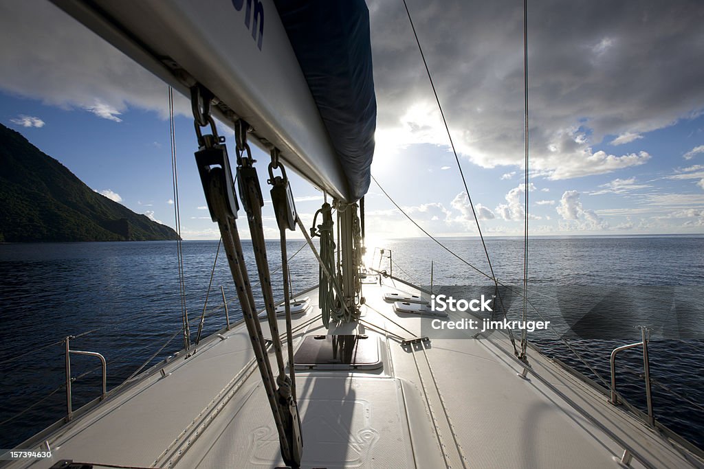 Yate de vela. - Foto de stock de Polea libre de derechos