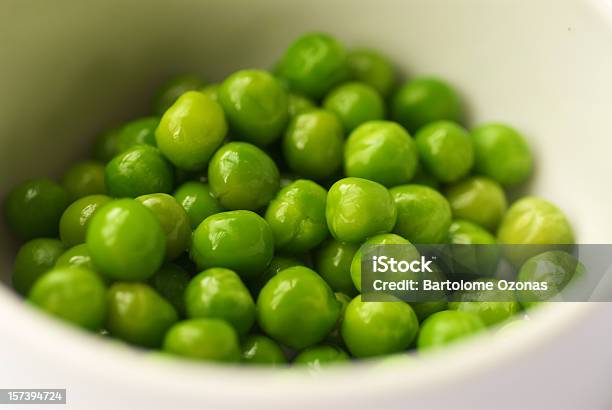 Green Peas In A Bowl Stock Photo - Download Image Now - Bowl, Color Image, Food