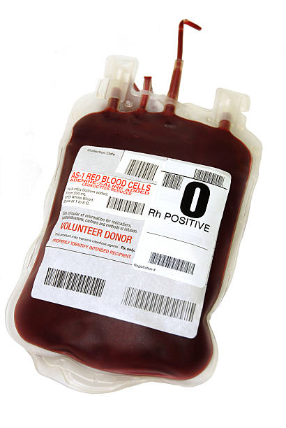 O Positive packed cell blood bag O positive packed blood cells in a blood bag on a white background. red blood cell photos stock pictures, royalty-free photos & images