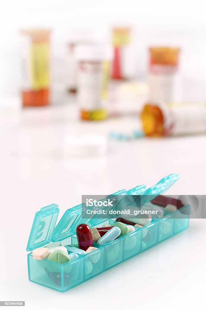 Preparar receitas médicas - Foto de stock de Azul royalty-free