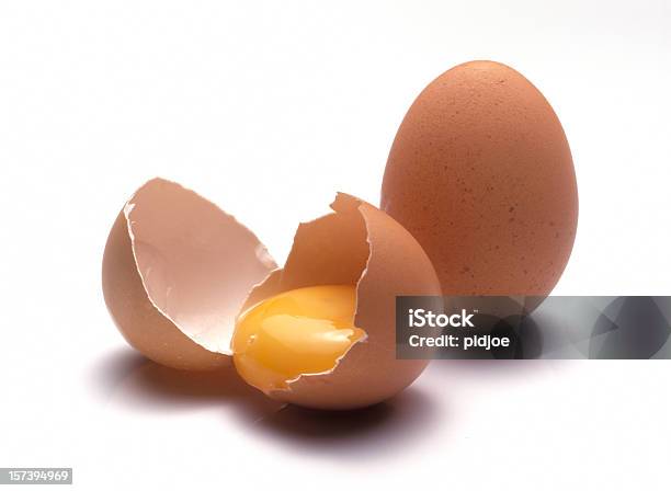 Raw Eggs Stock Photo - Download Image Now - Egg - Food, Cracked, Cut Out