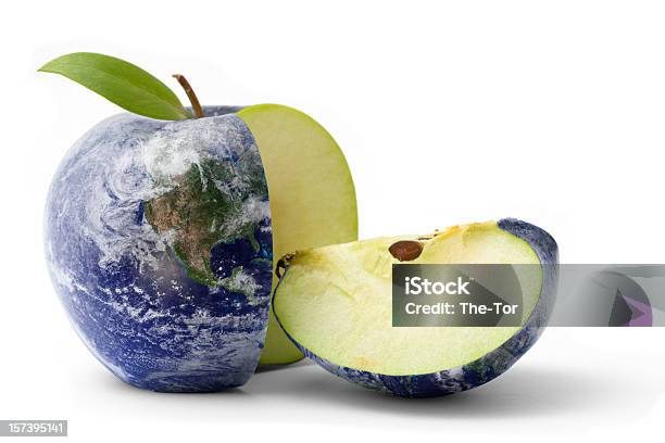 Apple Stock Photo - Download Image Now - Globe - Navigational Equipment, World Map, Planet - Space